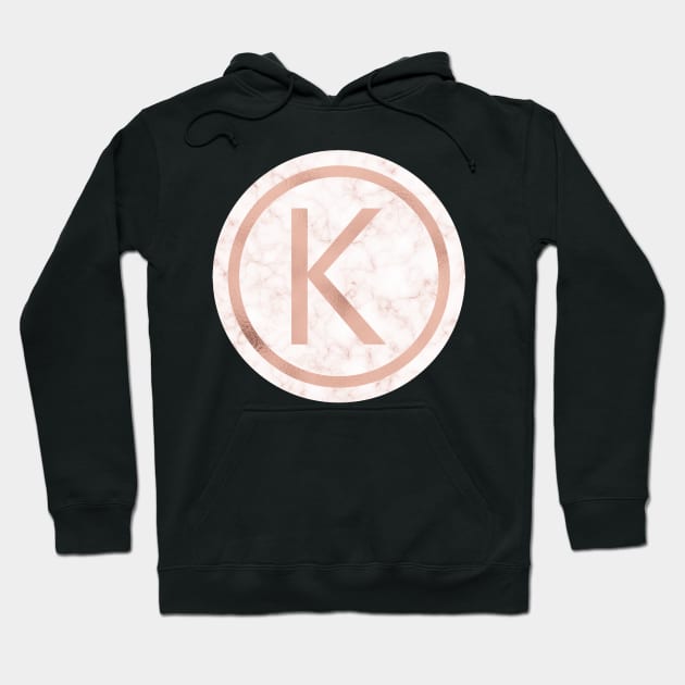 Rose Gold Marble Kappa Hoodie by BiscuitSnack